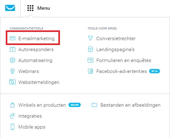 Hoe start je een e-mailmarketing campagne GetResponse?​