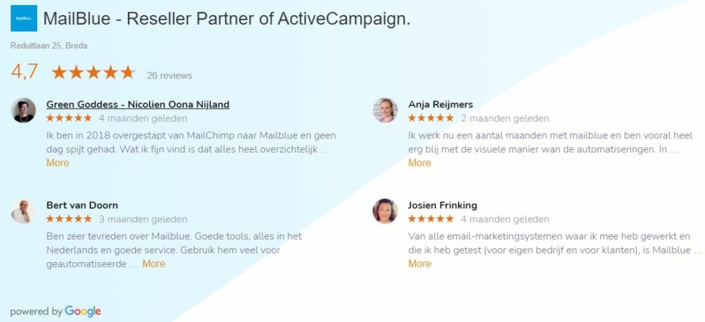 MailBlue review: Wat vinden anderen van MailBlue. Ervaringen van gebruikers.