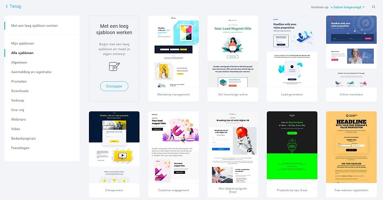 Hoe maak je een landingspagina met de e-mail marketing software van GetResponse. Ik leg het in dit stappenplan uit.