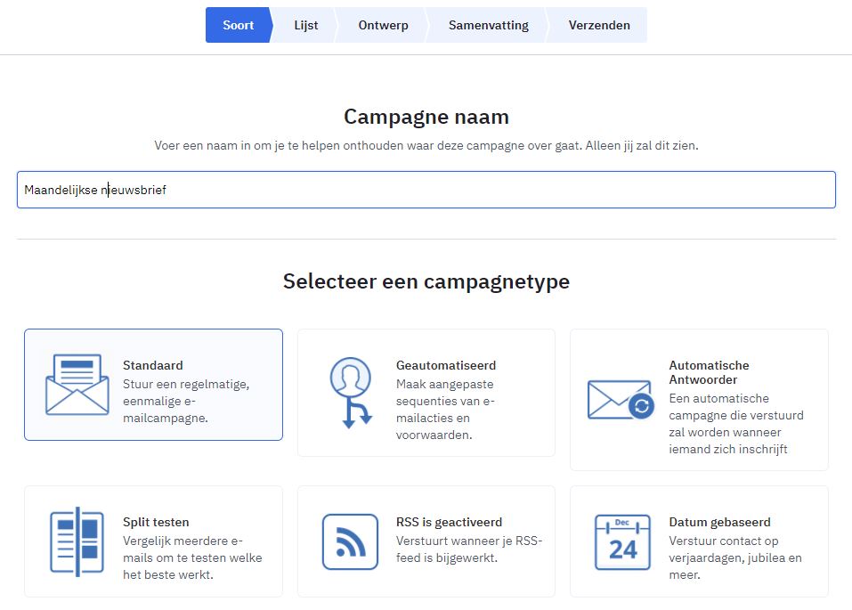 E-mailcampagne opstellen met MailBlue