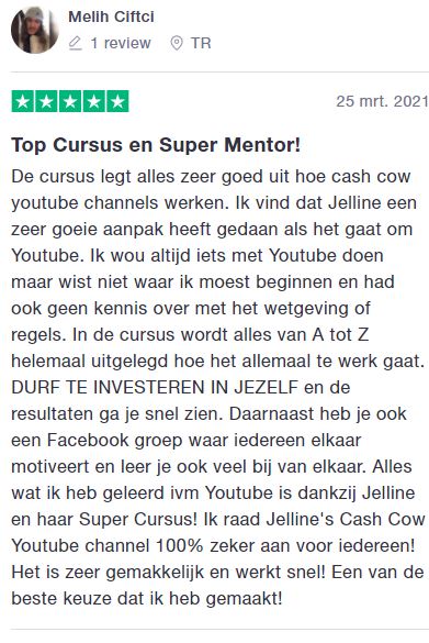 Review Cash Cow Academy van Jelline Brands & Mijn ervaringen