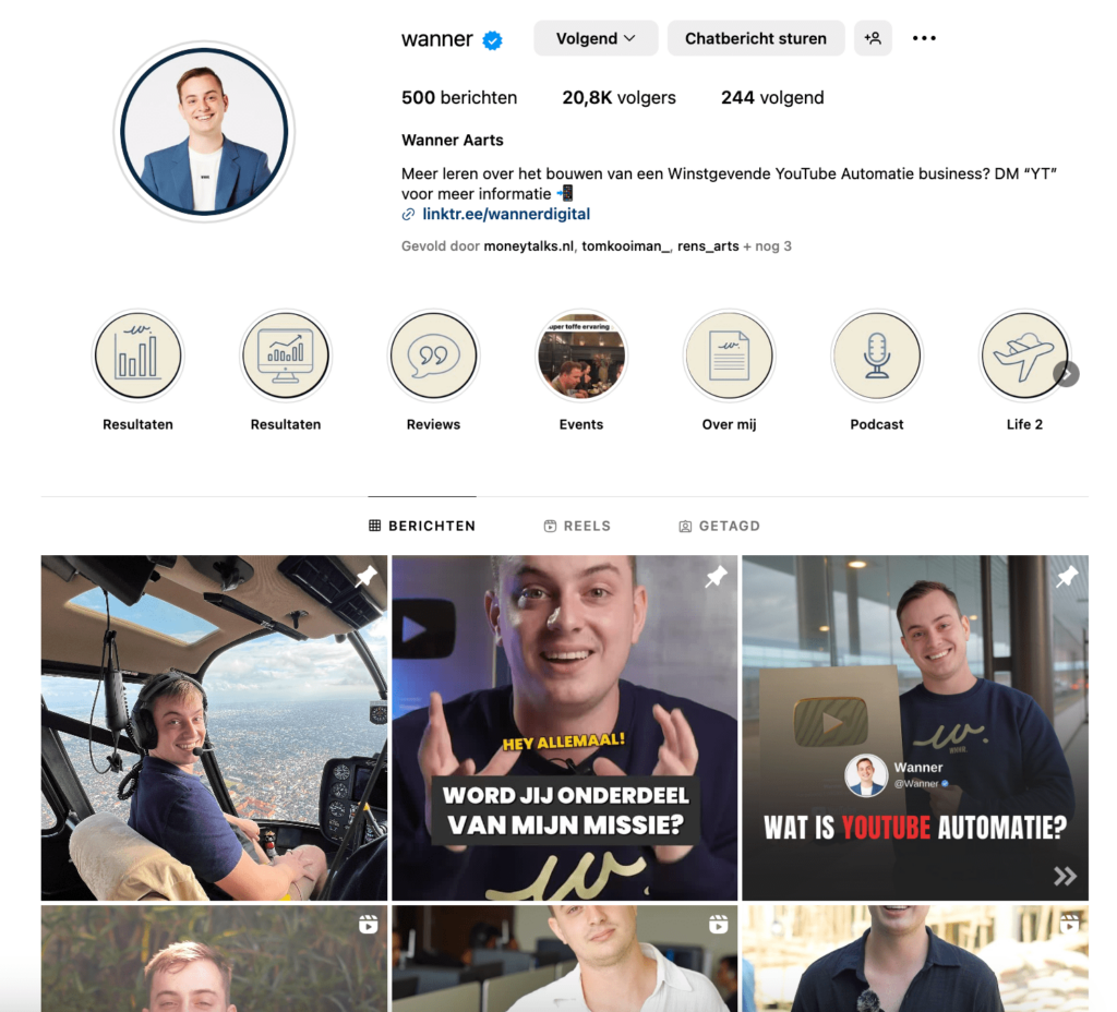 Wanner Cash Cow Course Instagram