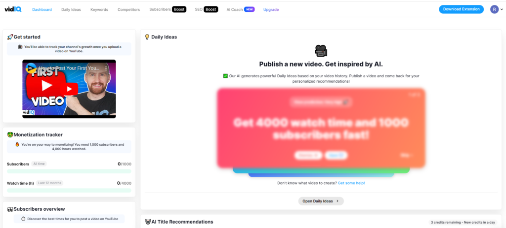 20 Beste YouTube tools om je kanaal te laten groeien - VidIQ is een van de krachtigste SEO tools