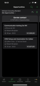 Bigin App - Opportunities