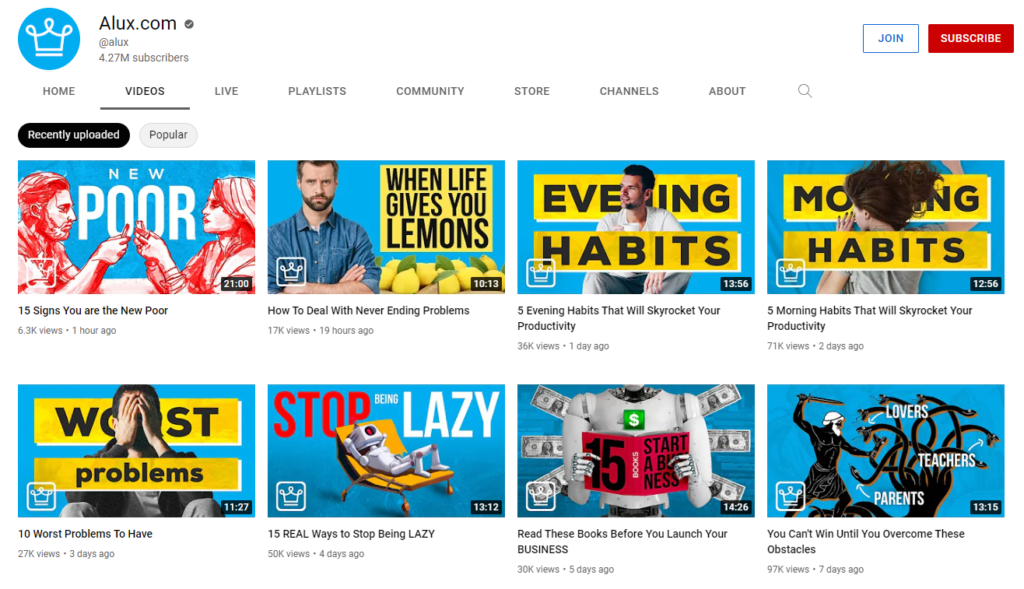 YouTube Cash Cow wat is het en kan je er geld mee verdienen - voorbeeld YouTube Cash Cow kanaal - Alux Com