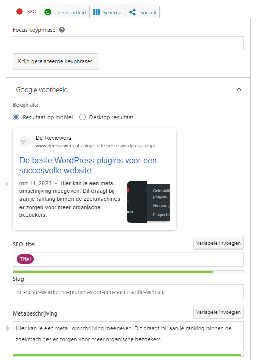 Hoe werkt de Yoast SEO plugin binnen WordPress