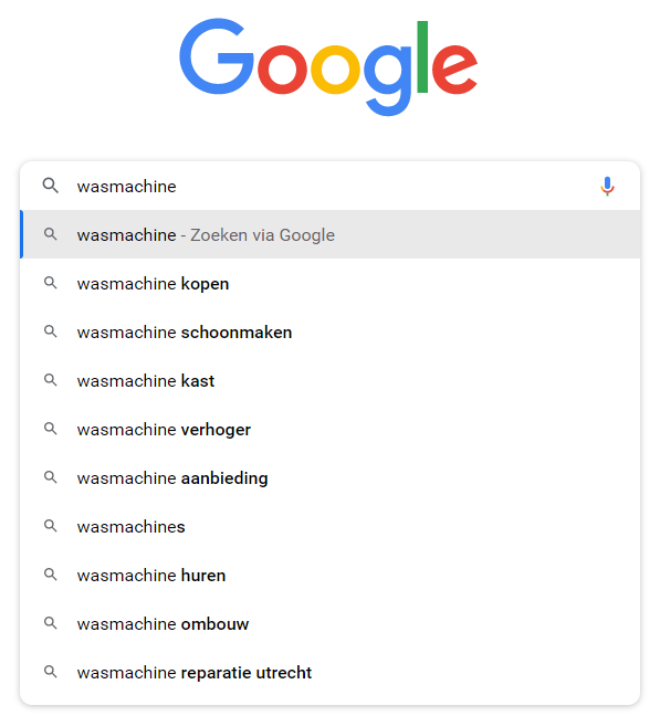 Zoekwoordenonderzoek met behulp van Google