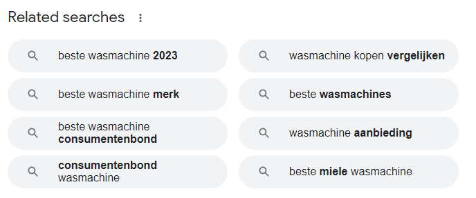 Zoekwoorden onderzoek met behulp van Google